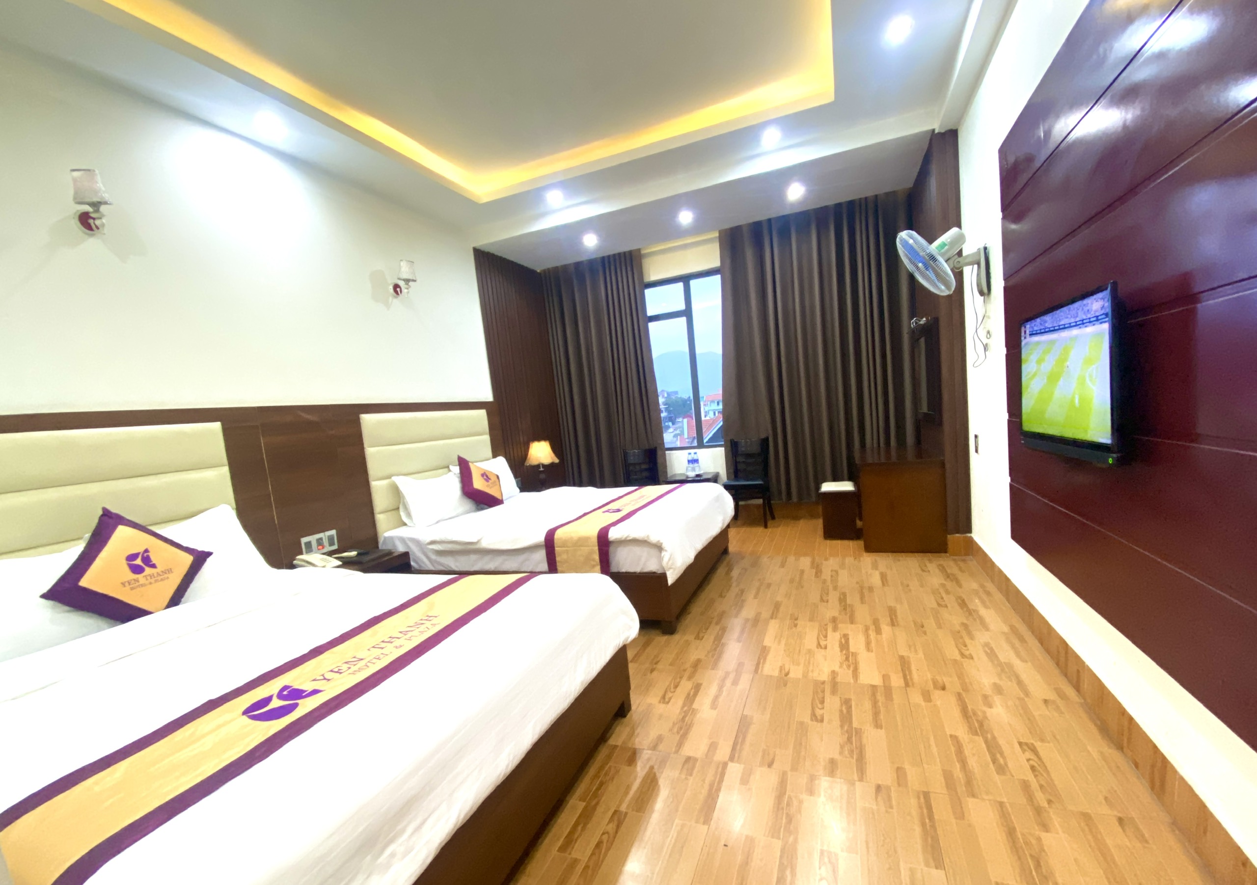 Phòng đôi 2 giường 1m5 diện tích 35m2